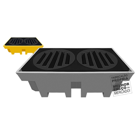 Pallets de Contenção para 2 Tambores 255 Litros